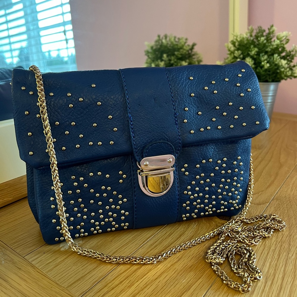 Street Level navy and gold stylish crossbody bag